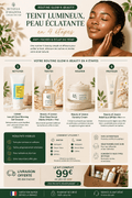 Routine Glow K - beauty (4 étapes) – Anti - taches & Éclat du teint - Pack - Rituels d'Hadiya